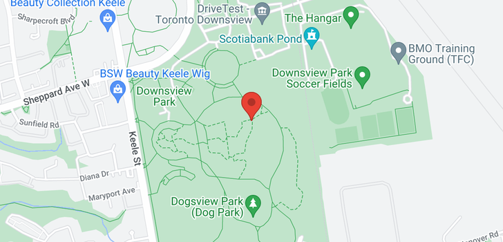 map of 267 Downsview Park Blvd